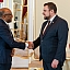 Jānis Grasbergs tiekas ar Mauritānijas vēstnieku
