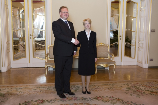 Ināras Mūrnieces tikšanās ar Igaunijas vēstnieku 