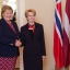 Ināra Mūrniece tiekas ar Norvēģijas premjerministri