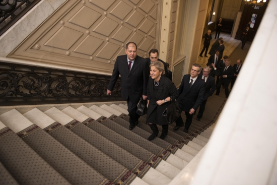 Ināras Mūrnieces rīkotās pusdienas Latvijas diplomātisko misiju vadītājiem