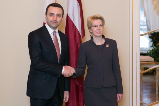 Ināra Mūrniece tiekas ar Gruzijas premjerministru