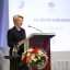Saeimas priekšsēdētāja Ināra Mūrniece uzrunā Eiropas Savienības Jaunatnes konferences dalībniekus