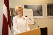 Speaker of the Saeima at the European Parliament opens a photo exhibition devoted to the 25th anniversary of the restored independence of Latvia 