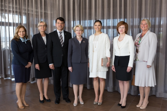 Saeimas priekšsēdētāja Ināra Mūrniece tiekas ar Zviedrijas kroņprincesi Viktoriju