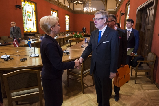 Ināras Mūrnieces tikšanās ar Zviedrijas parlamenta deputātu grupu sadarbībai ar Baltijas valstu parlamentiem