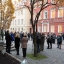Nīderlandes Karalistes vēstniecības dāvāto tulpju 'Latvija' stādīšana pie Saeimas nama