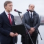 Saeimas priekšsēdētāja piedalās monumentālā Latvijas karoga atklāšanas ceremonijā