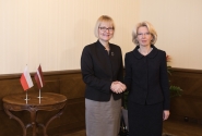 Ināra Mūrniece augstu novērtē Polijas vēstnieces darbu Latvijā