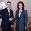 Solvita Āboltiņa tiekas ar Serbijas Republikas ārlietu ministru