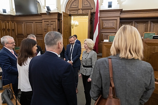 Saeimā viesojas Čehijas Republikas parlamenta Deputātu palātas komisijas delegācija