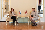 Dagmāra Beitnere-Le Galla Slovēnijas vēstniecei pateicas par ieguldījumu valstu divpusējo attiecību stiprināšanā