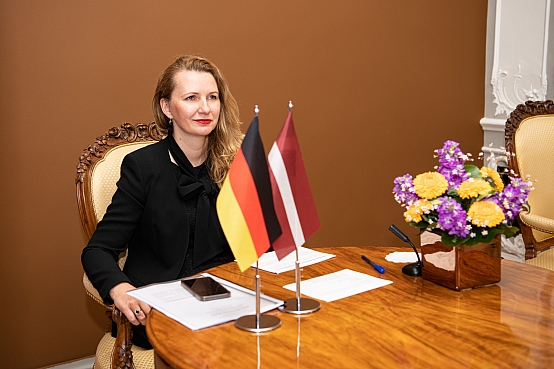 Inese Lībiņa-Egnere attālināti tiekas ar Vācijas Bundestāga viceprezidenti