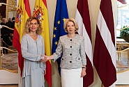 La Présidente de la Saeima: la contribution de l’Espagne à la sécurité de la Baltique est un brillant exemple de solidarité des alliés