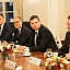 Saeimas priekšsēdētājs Edvards Smiltēns tiekas ar Rumānijas prezidentu