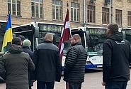 Dix autres bus, donnés par la ville de Riga, circulerons à Kyiv