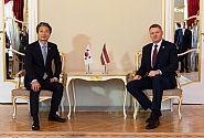 Saeimas priekšsēdētājs ar Korejas Republikas vēstnieku pārrunā ciešāku sadarbību drošības stiprināšanā
