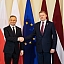 Saeimas priekšsēdētājs Edvards Smiltēns tiekas ar Polijas prezidentu