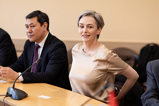 Daiga Mieriņa tiekas ar Kirgizstānas delegāciju