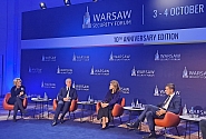 Zanda Kalniņa-Lukaševica in Warsaw: transition to green energy is a security issue