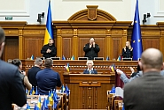 Daiga Mieriņa Kijivā uzrunā Ukrainas parlamentu