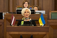 La Présidente de la Saeima: nous continuerons à faire tout le nécessaire pour contribuer à la victoire de l’Ukraine