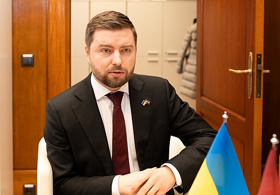 Edmunds Cepurītis tiekas ar Ukrainas vēstnieku