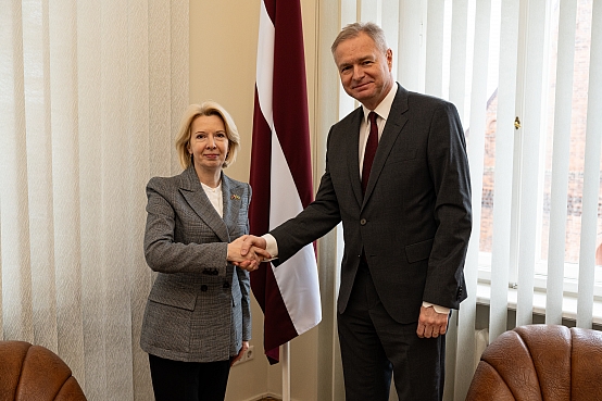 Ināra Mūrniece tiekas ar Čehijas vēstnieku