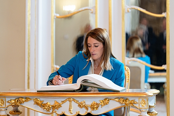 Daiga Mieriņa tiekas ar Eiropas Parlamenta priekšsēdētāju