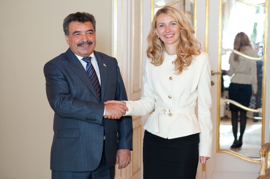 Inese Lībiņa - Egnere tiekas ar Tadžikistānas vēstnieku