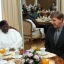 Andrejs Klementjevs tiekas ar Nigērijas vēstnieku