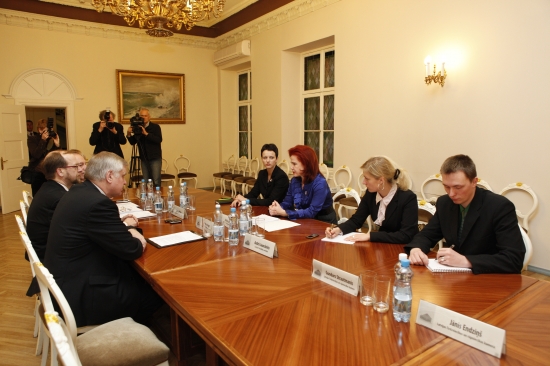 Saeimas priekšsēdētājas tikšanās ar sadarbības partneriem