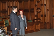 Solvita Āboltiņa tiekas ar Ukrainas prezidentu