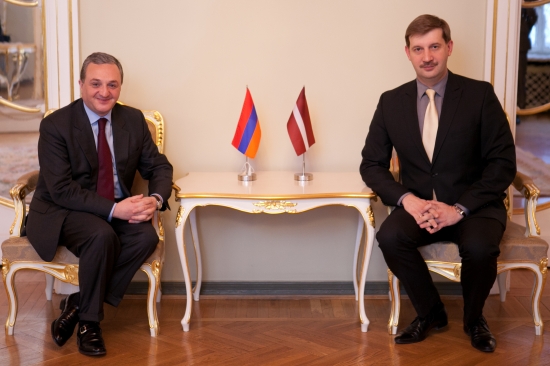 Andreja Klementjeva tikšanās ar Armēnijas Republikas ārlietu ministra vietnieku Zohrabu Mnatsakanjanu