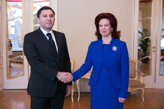 Solvitas Āboltiņas tikšanās ar Gruzijas vēstnieku 