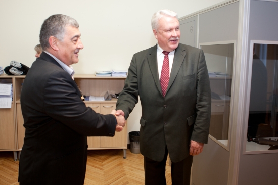 Jāņa Dūklava tikšanās ar Gruzijas parlamenta vicespīkeru