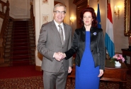 Solvita Āboltiņa and the Speaker of the parliament of Luxembourg agree on close cooperation during Latvia’s first presidency of the EU