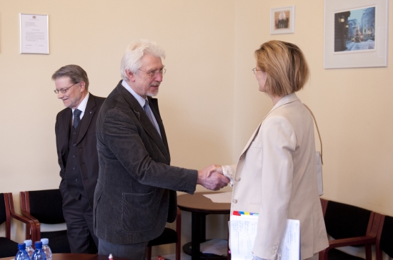 Ojārs Ēriks Kalniņš un Atis Lejiņš tiekas ar Ungārijas Eiropas lietu ministri