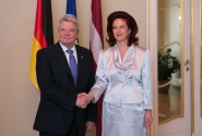 Solvita Āboltiņa meets with President of Germany: Latvia is interested in even closer cooperation with Germany