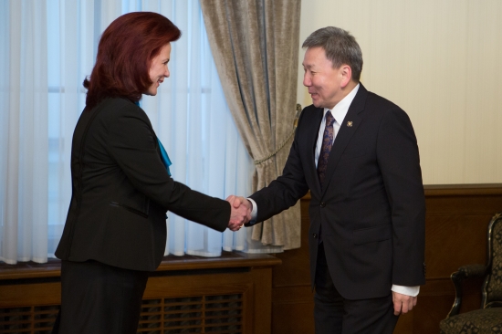 Solvita Āboltiņa tiekas ar Mongolijas ārlietu ministru
