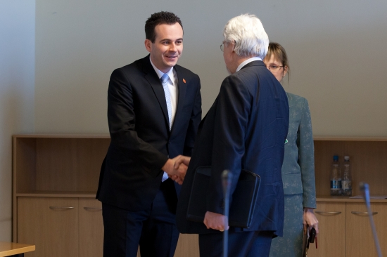 Saeimas deputāti tiekas ar Bijušās Dienvidslāvijas Republikas Maķedonijas Ministru prezidenta vietnieku Eiropas Savienības jautājumos Vasko Naumovski