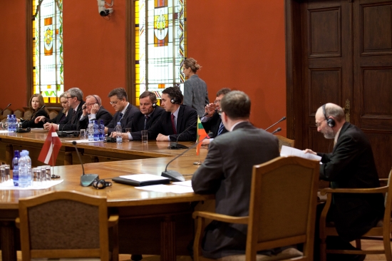 Lietuvas parlamenta delegācijas vizīte Saeimā