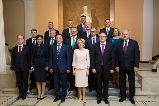 Saeimas priekšsēdētāja piedalās svinīgajā Ministru kabineta sēdē