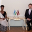 Andrejs Klementjevs tiekas ar Ruandas Republikas vēstnieci
