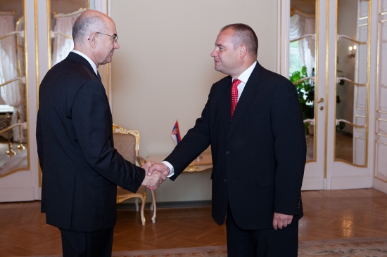 Gundars Daudze tiekas ar Serbijas vēstnieku