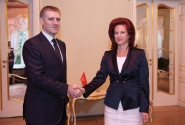Speaker Āboltiņa and Prime Minister of Montenegro discuss the significance of interparliamentary cooperation in EU and NATO integration