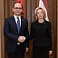 Ināra Mūrniece tiekas ar Albānijas Republikas Eiropas un ārlietu ministru
