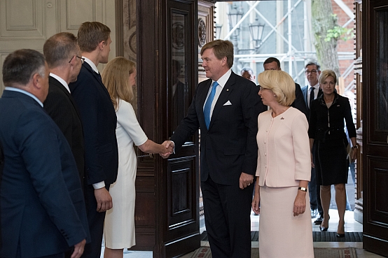 Saeimas priekšsēdētāja tiekas ar Nīderlandes karali