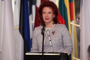 Speaker of the Saeima Āboltiņa addresses Baltic parlamentarians in Tallinn 