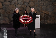 Ināra Mūrniece Jeruzalemē: mūsu pienākums – saglabāt holokausta upuru piemiņu
