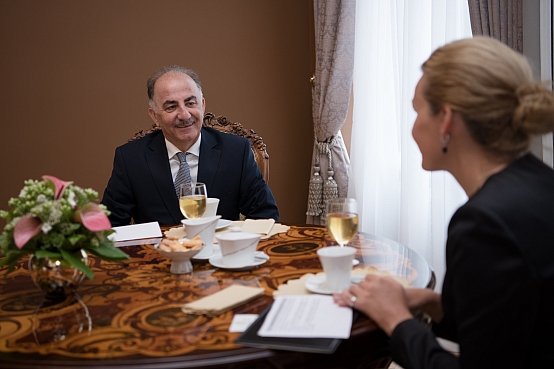 Inese Lībiņa-Egnere tiekas ar Azerbaidžānas vēstnieku